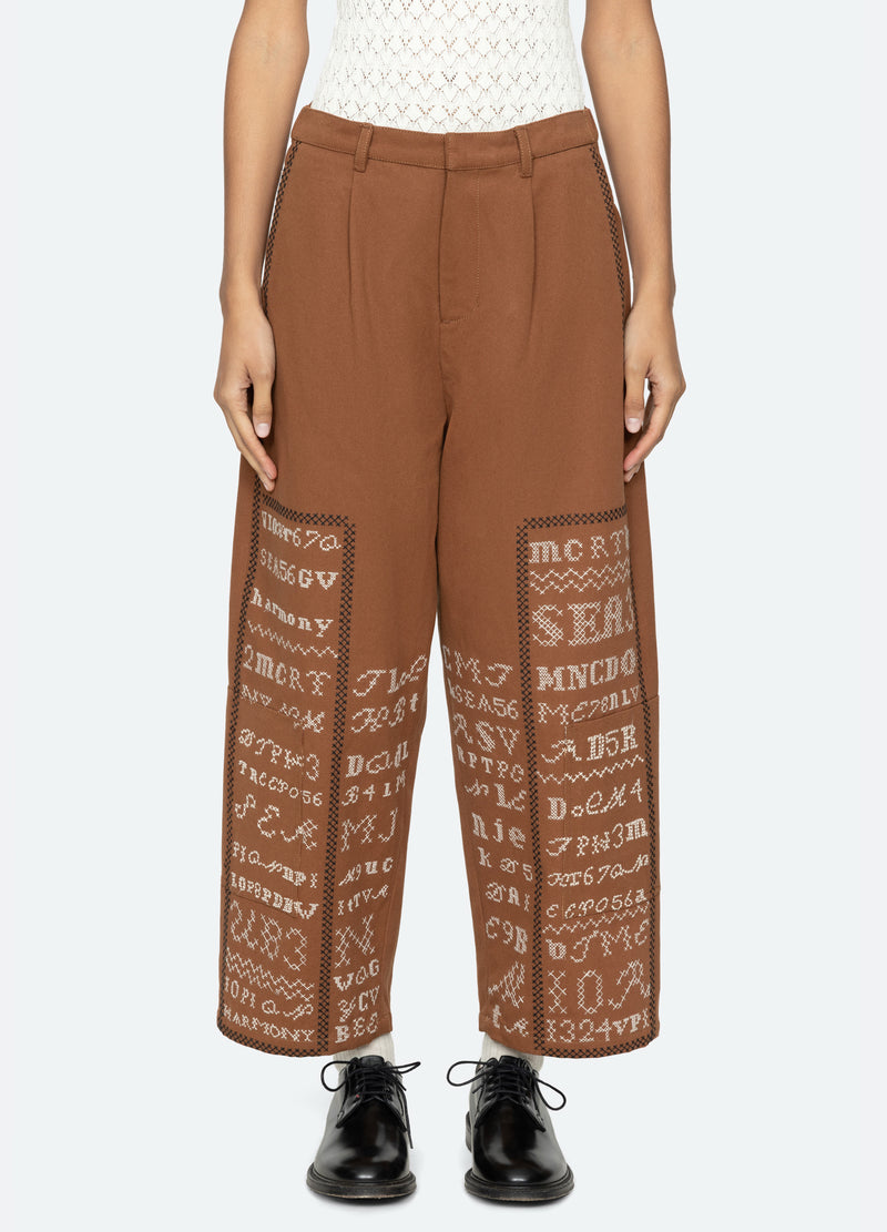 cognac-kit pants-front view - 1