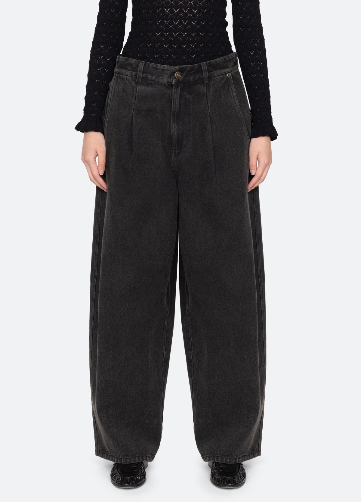 black-lyssa jeans-front view - 7