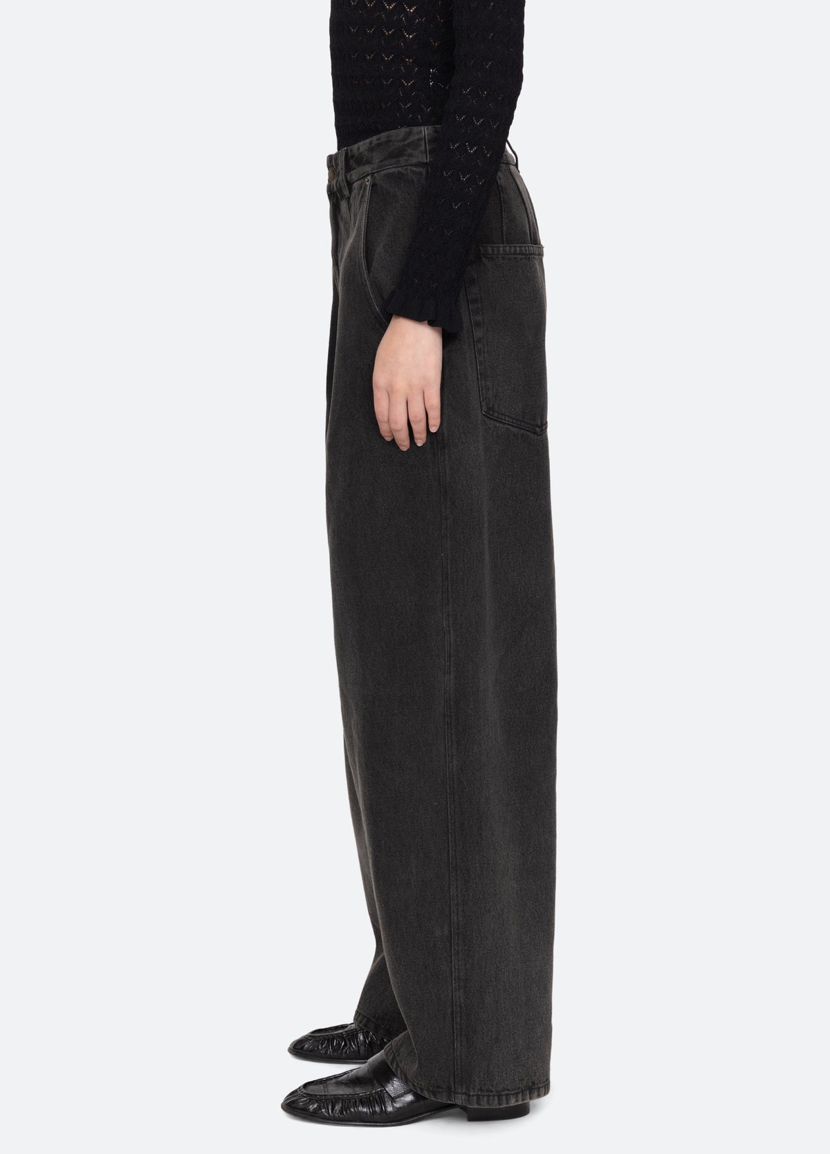 black-lyssa jeans-side view - 9