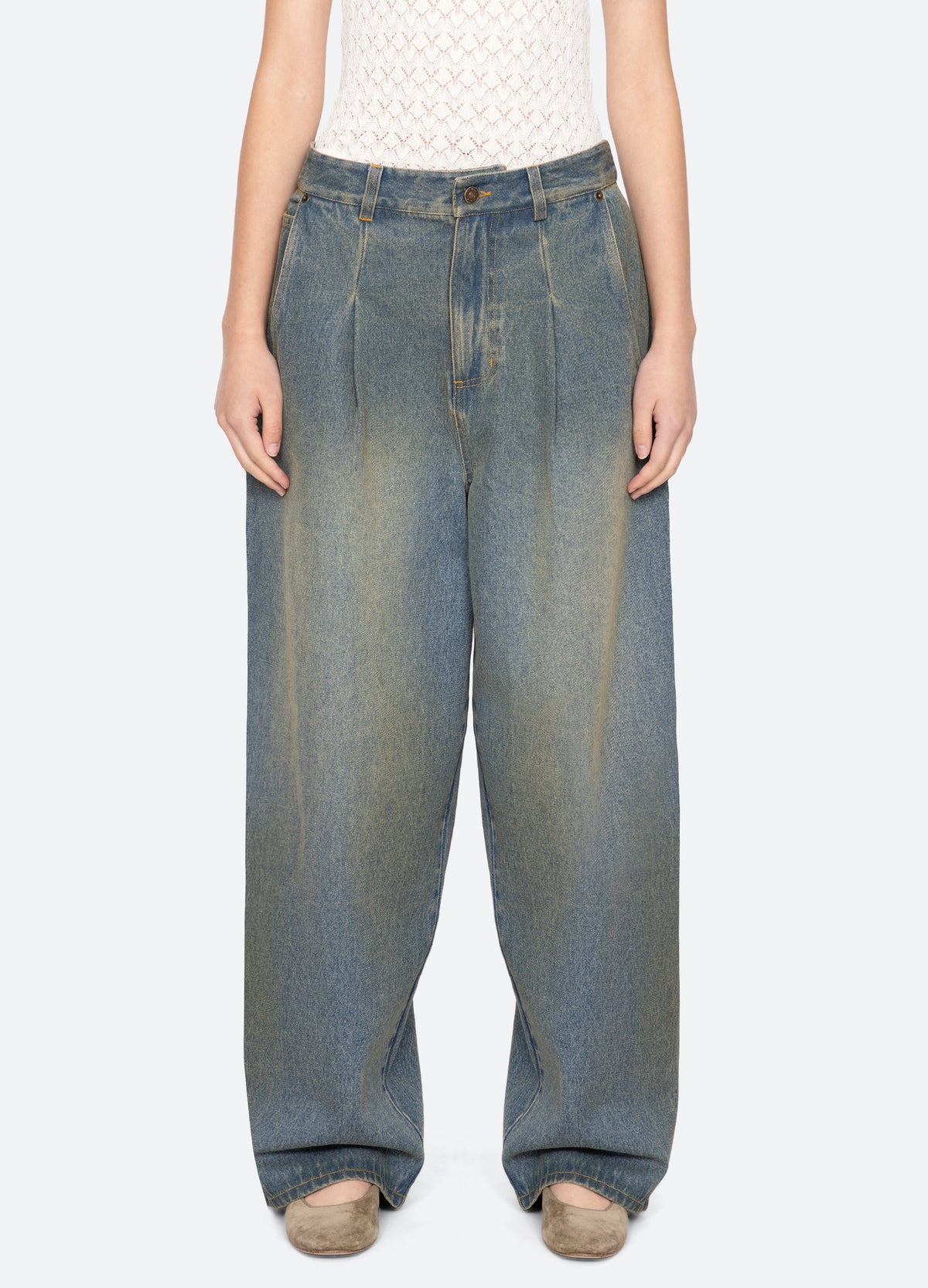 blue-lyssa jeans-front view