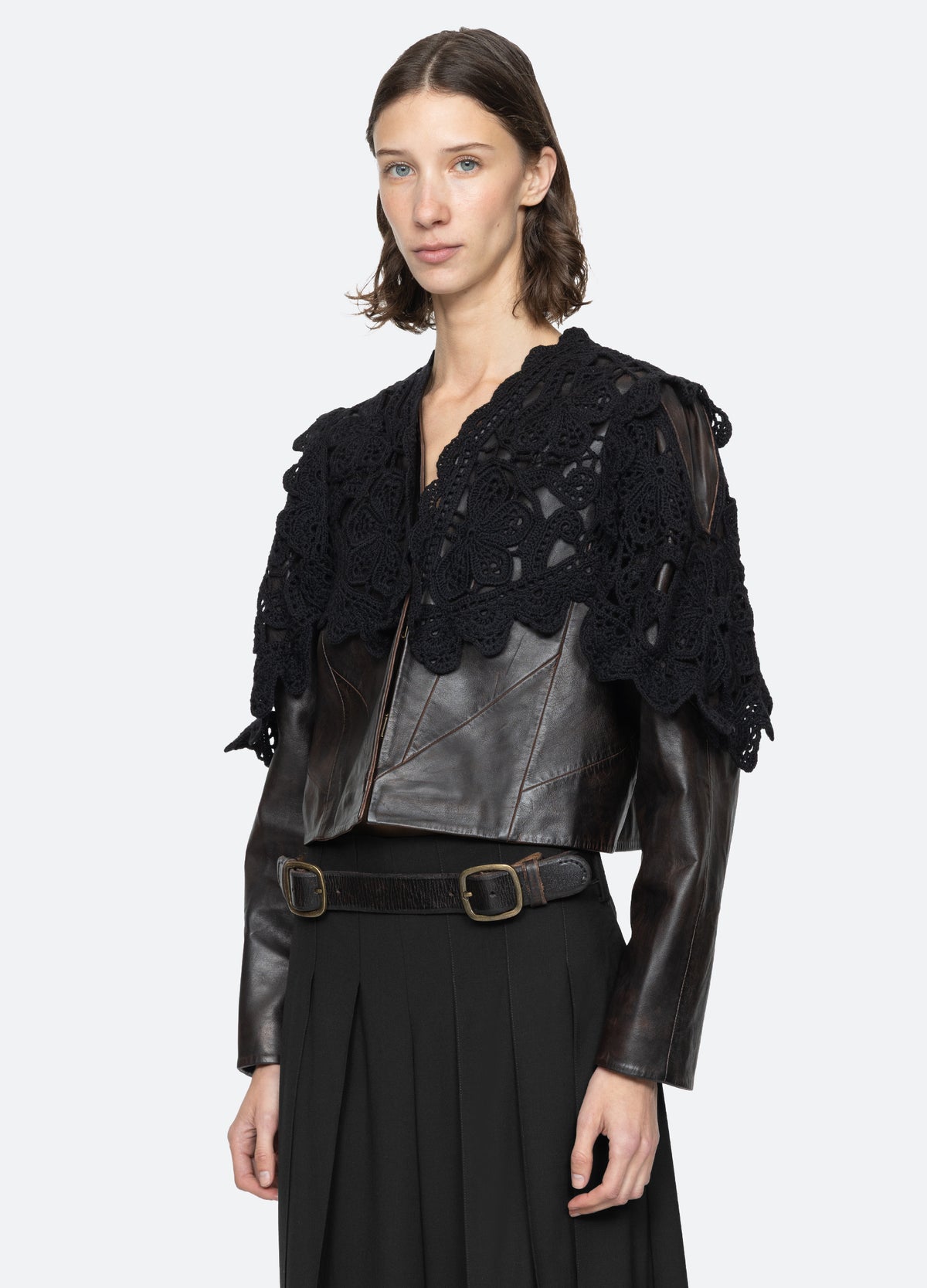 brown-gwen jacket-three quarter view - 14