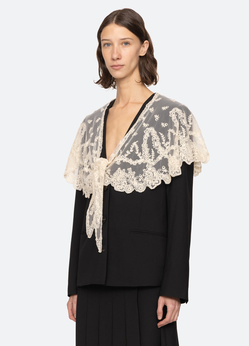 black-elisa jacket-three quarter view - 4