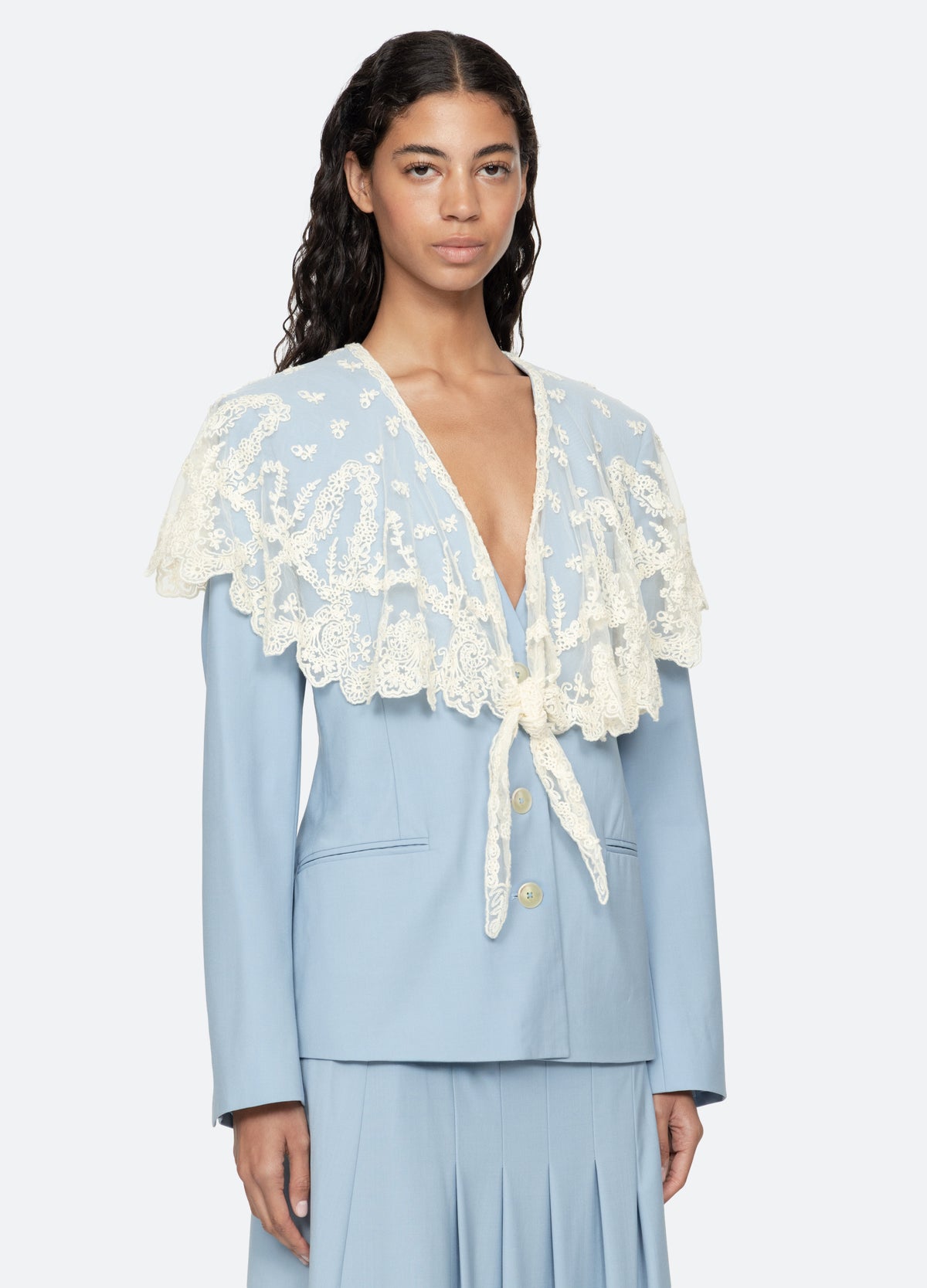 blue-elisa jacket-three quarter view - 12