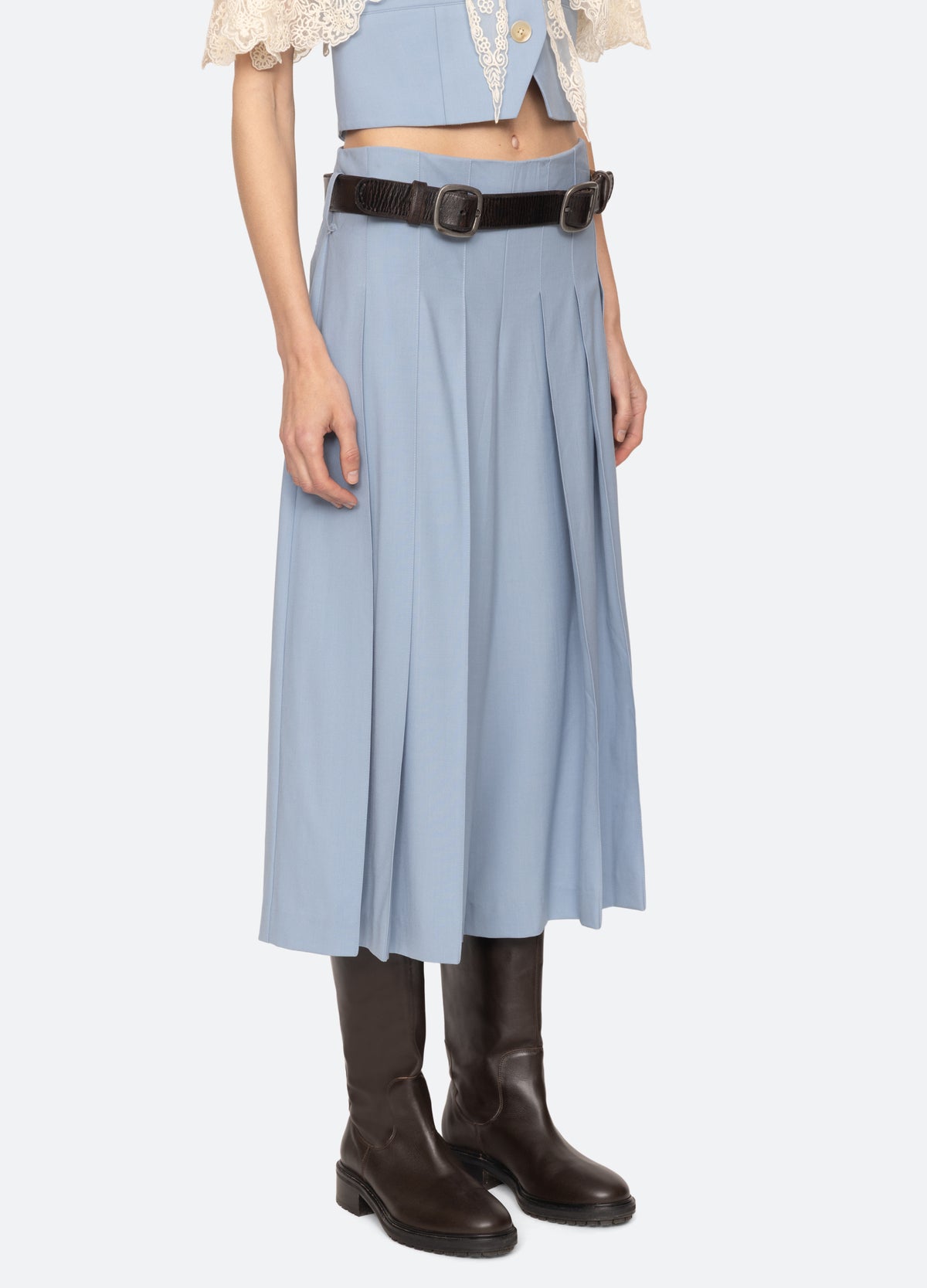 blue-elisa culottes-three quarter view - 12