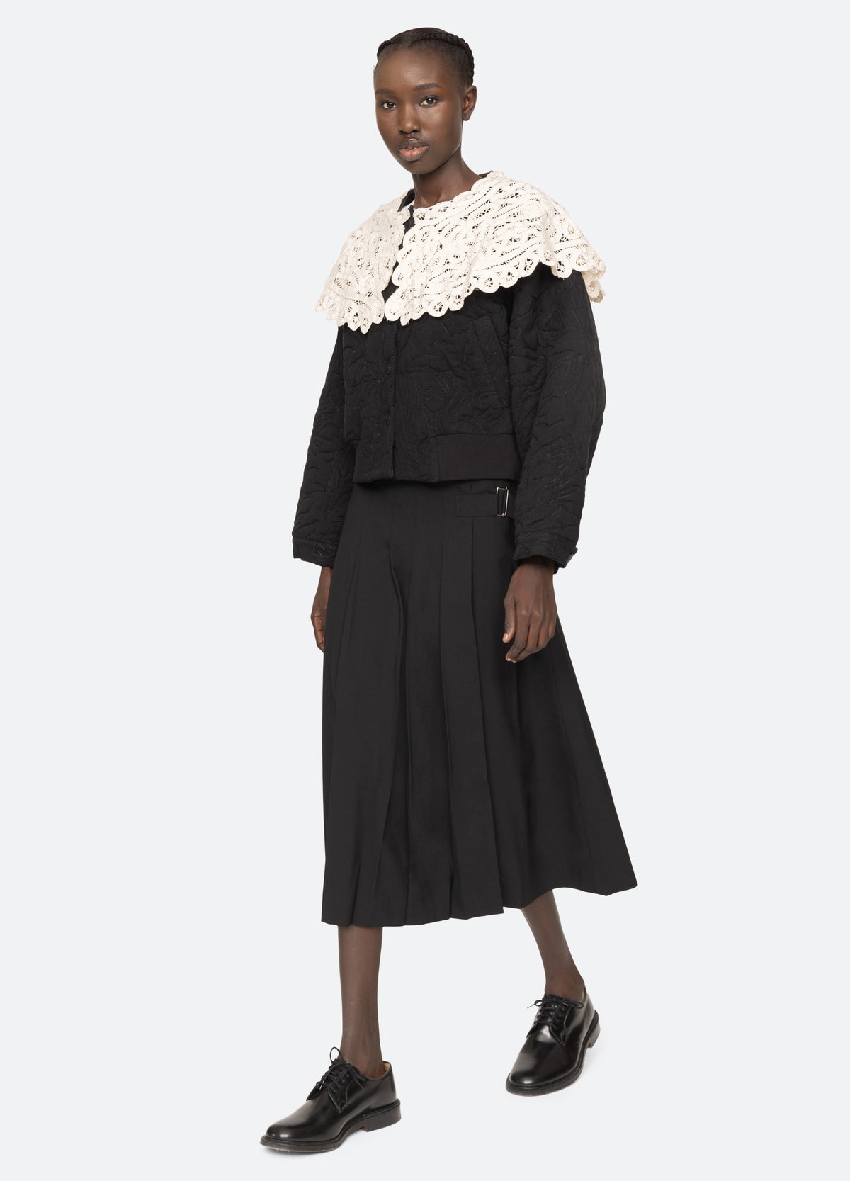 black-elisa skirt-full body view - 7