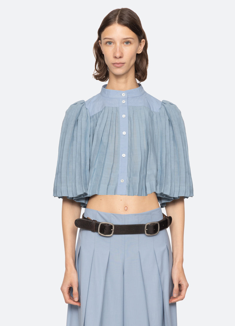 blue-solene s/s top-front view - 2