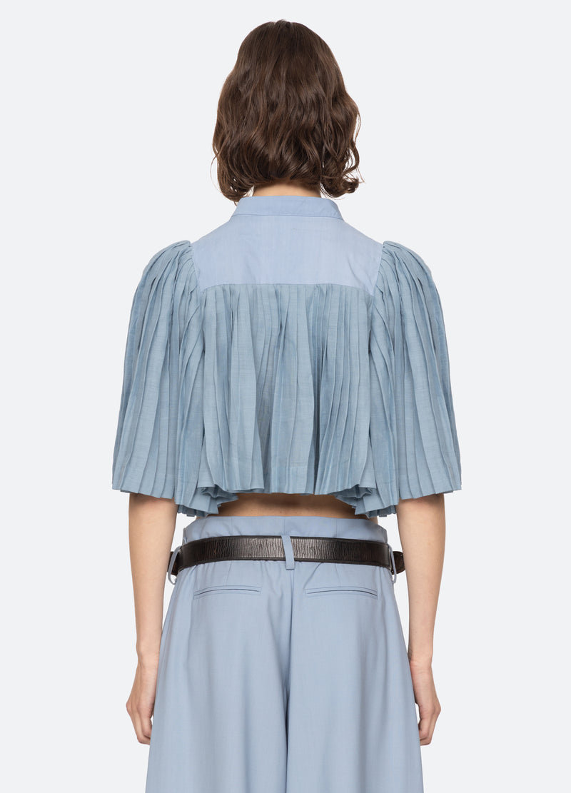 blue-solene s/s top-back view - 3