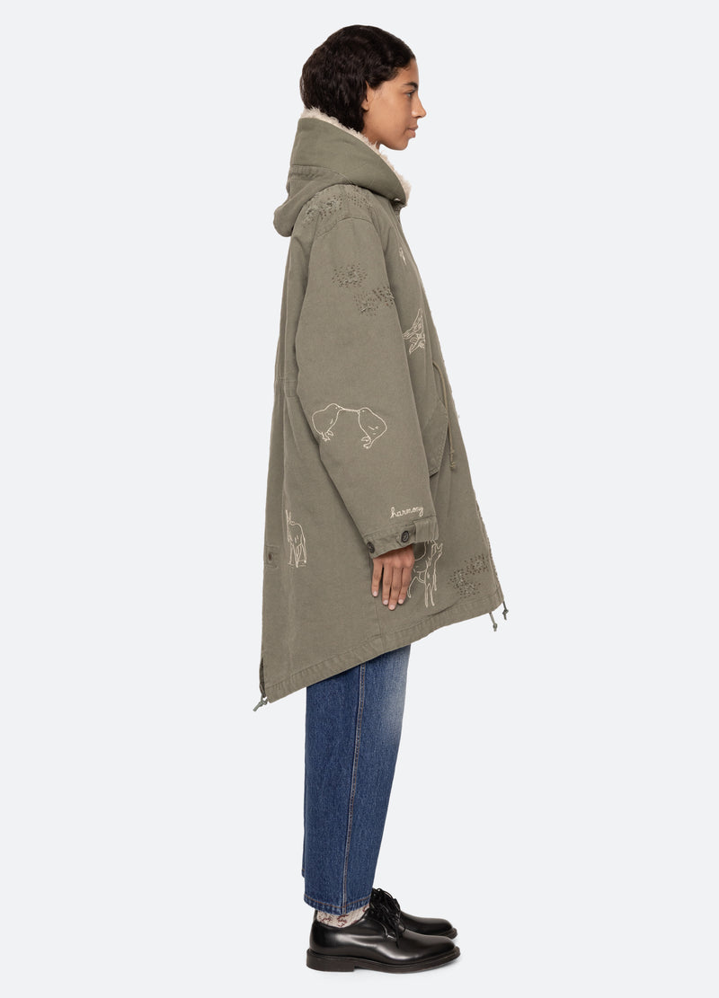 army-miles parka-side view - 4