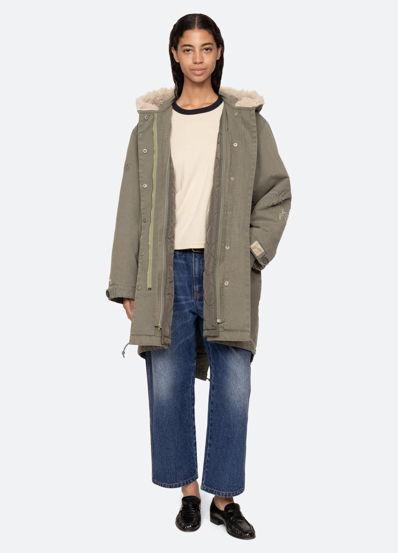 army-miles parka-open view - 7