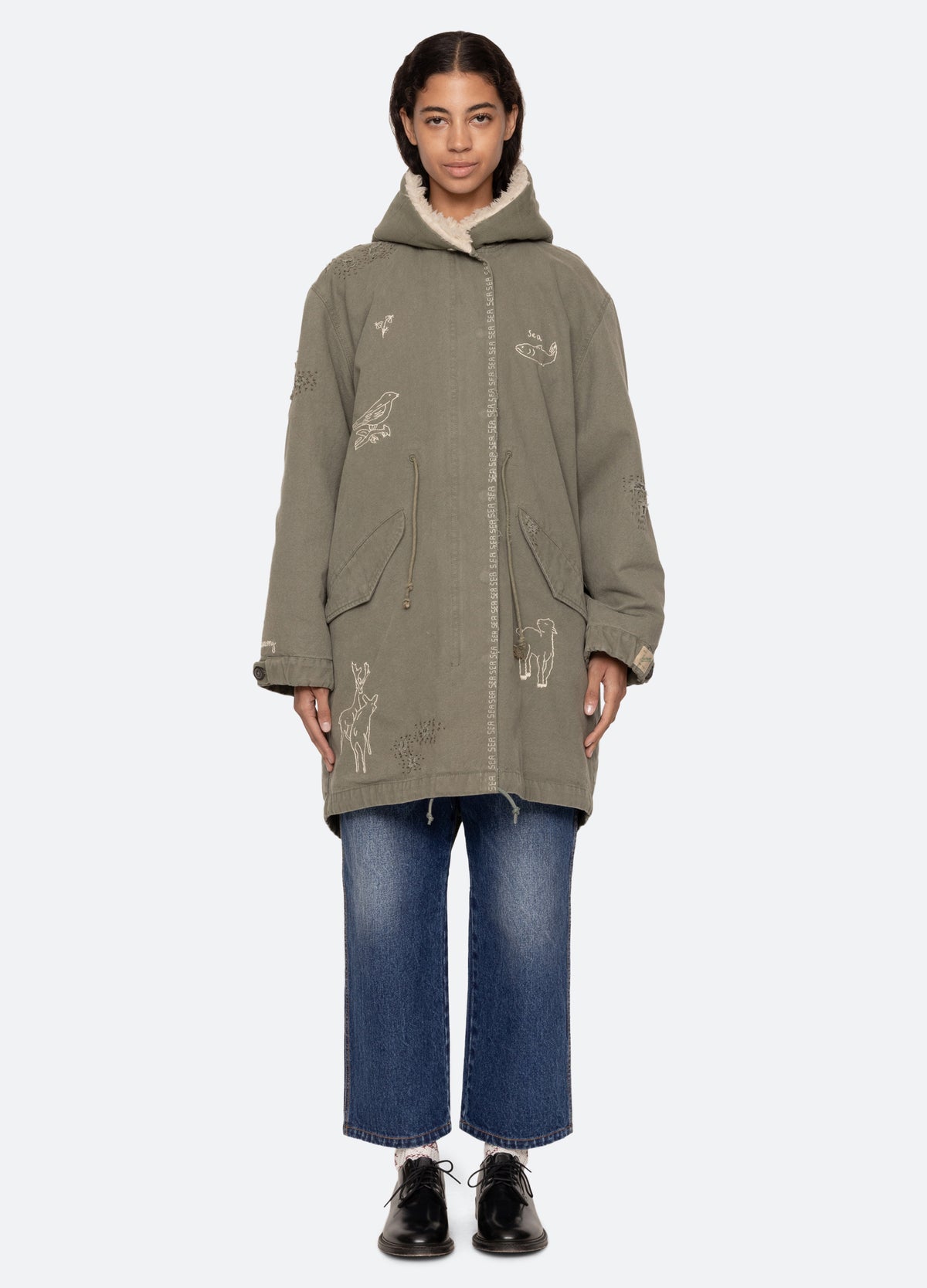 army-miles parka-front view - 8