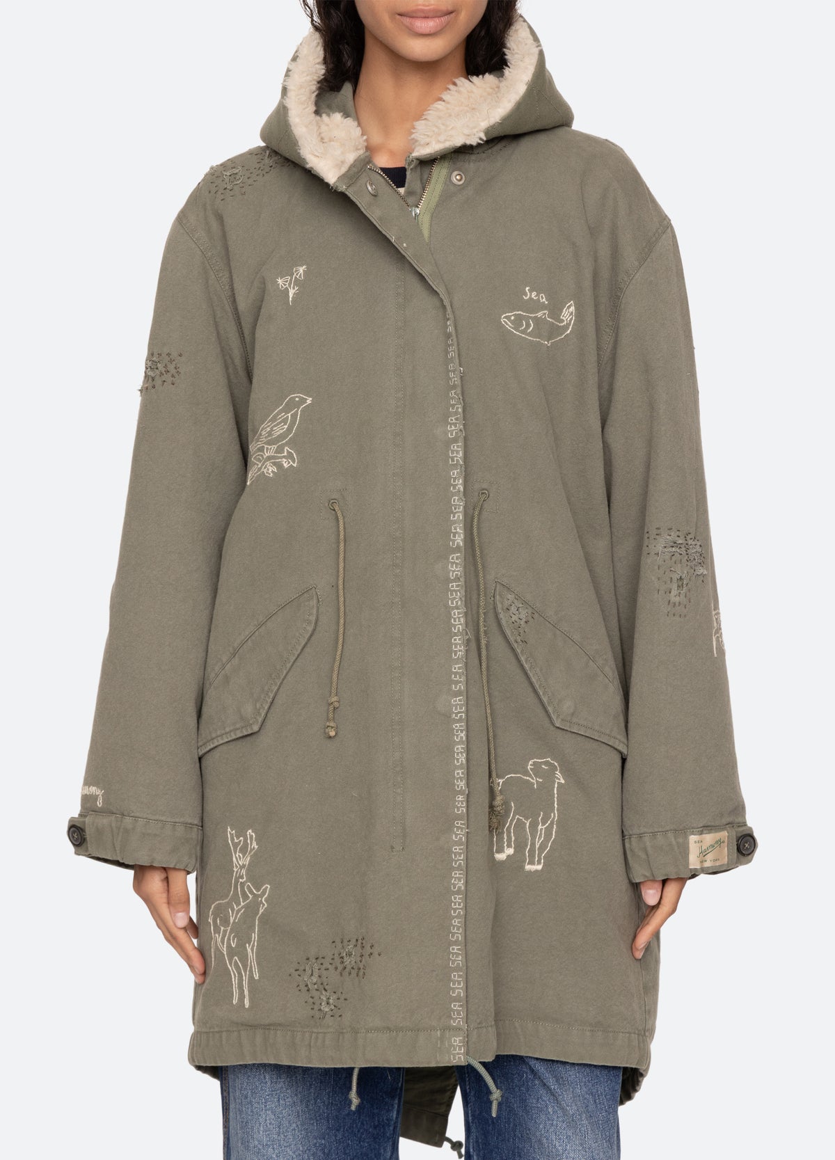 army-miles parka-detail view - 9