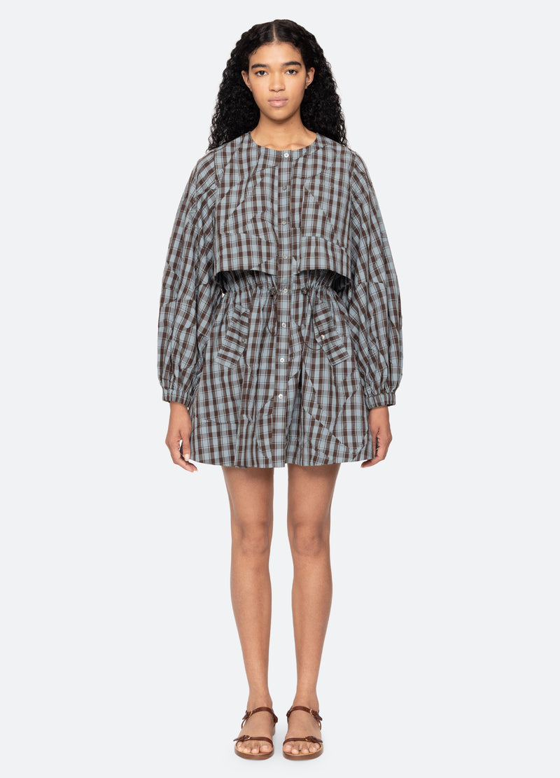 blue-ophelia mini dress-front view 2 - 6