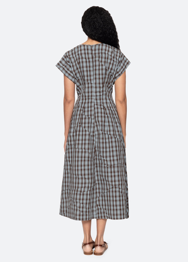 Sea Ophelia Plaid Midi Dress Sea Ophelia Plaid Midi Dress