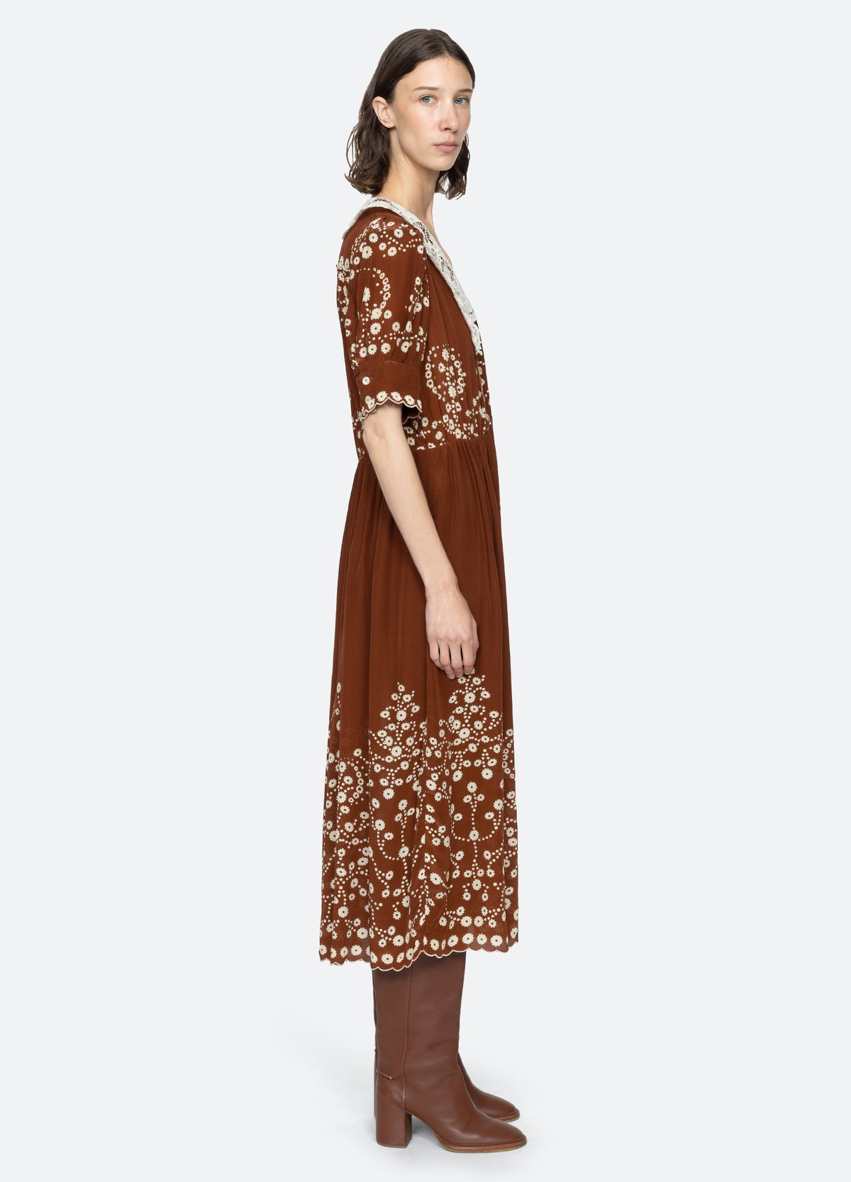 brown-frances dress-side view - 12