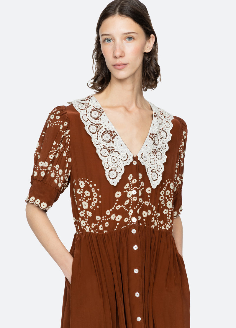 brown-frances dress-detail view - 16