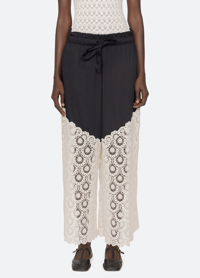 black-eliison pants-front view - 2