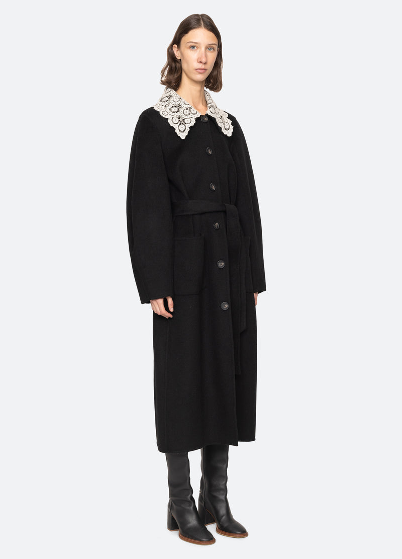 black-ellison coat-three quarter view - 6