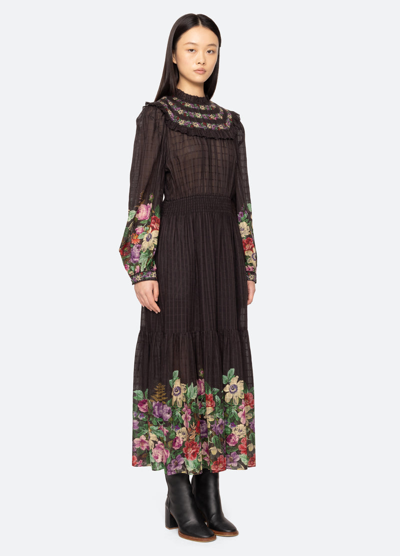 multi-viktoria dress-three quarter view - 5