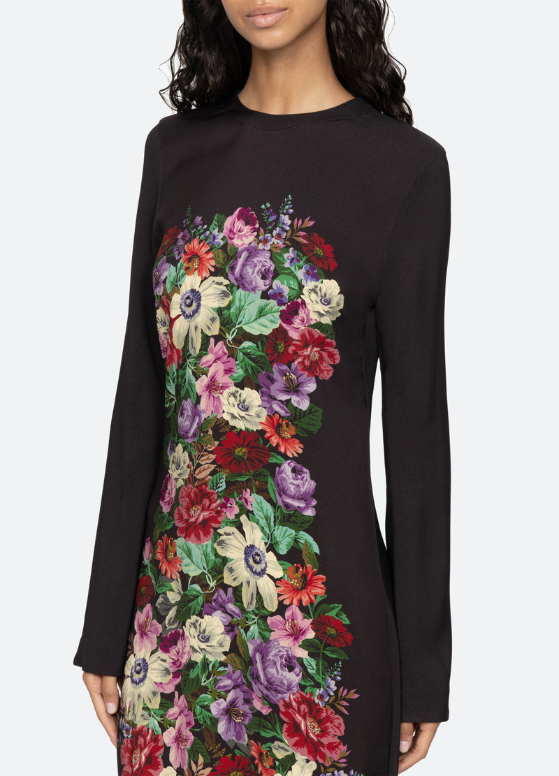 wayf vicki textured floral long sleeve maxi dress R.Vivimos Womens Summer Long Sleeve Cardigan Sexy Maxi Dresses