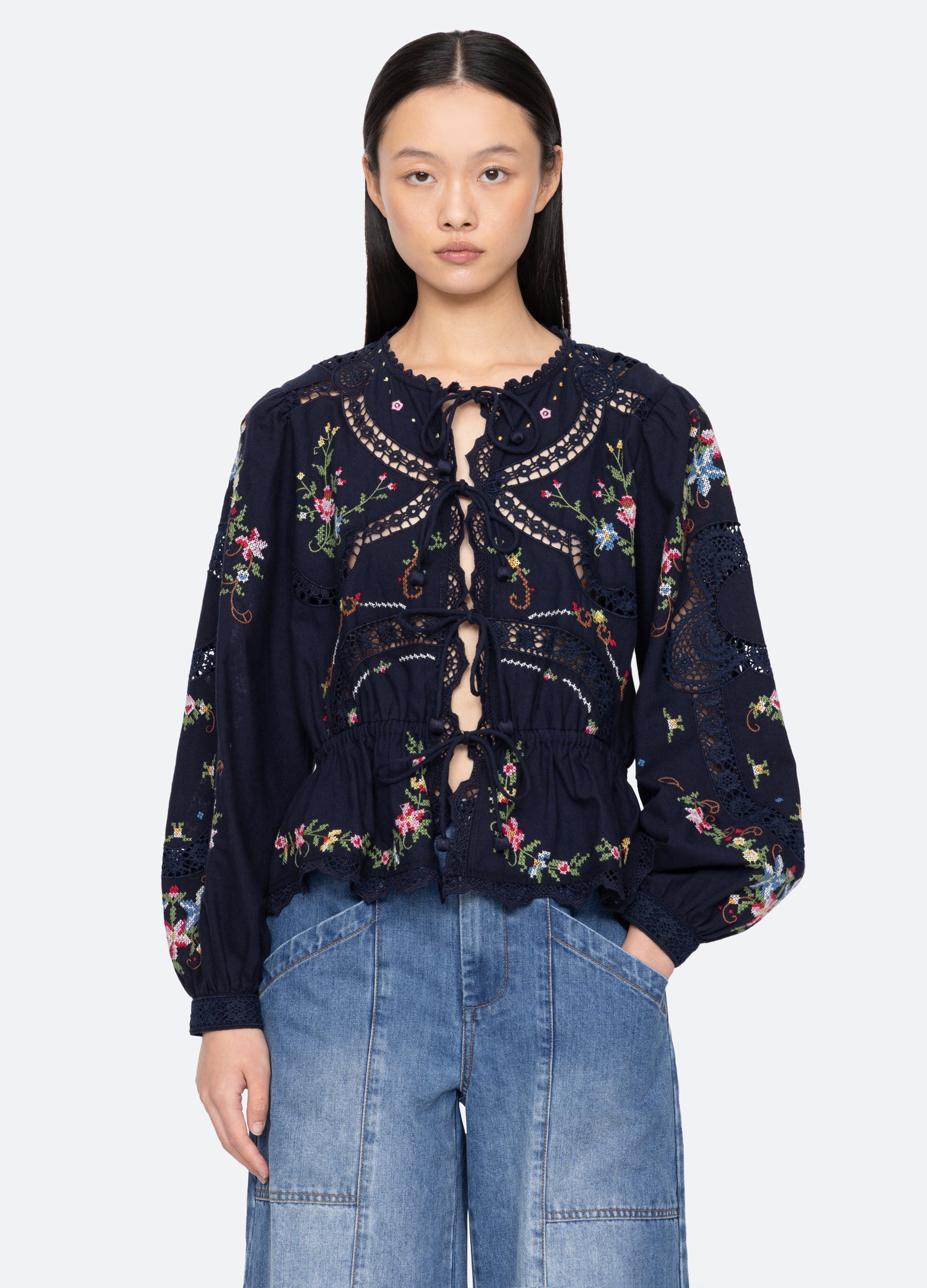 Edwina L/S Top – Sea, New York