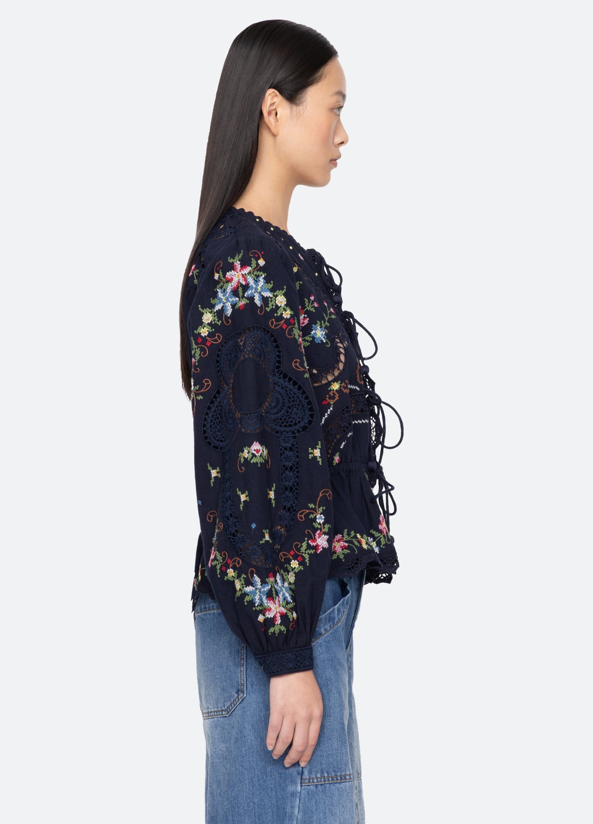 navy-edwina l/s top-side view - 3