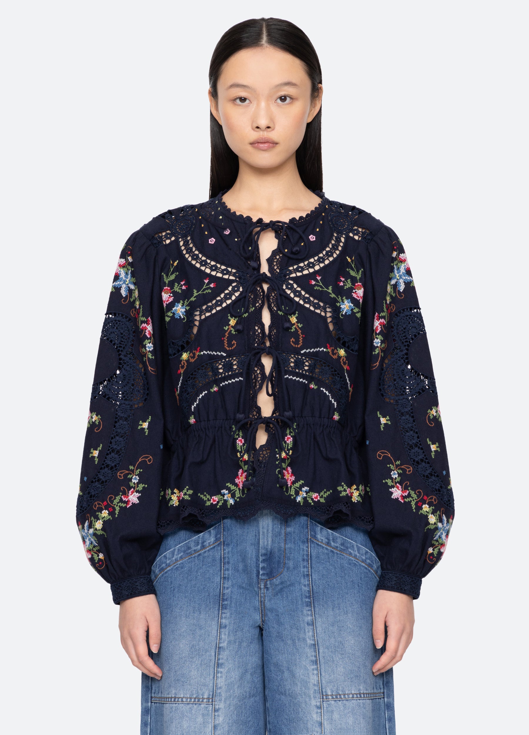 Edwina L/S Top – Sea, New York