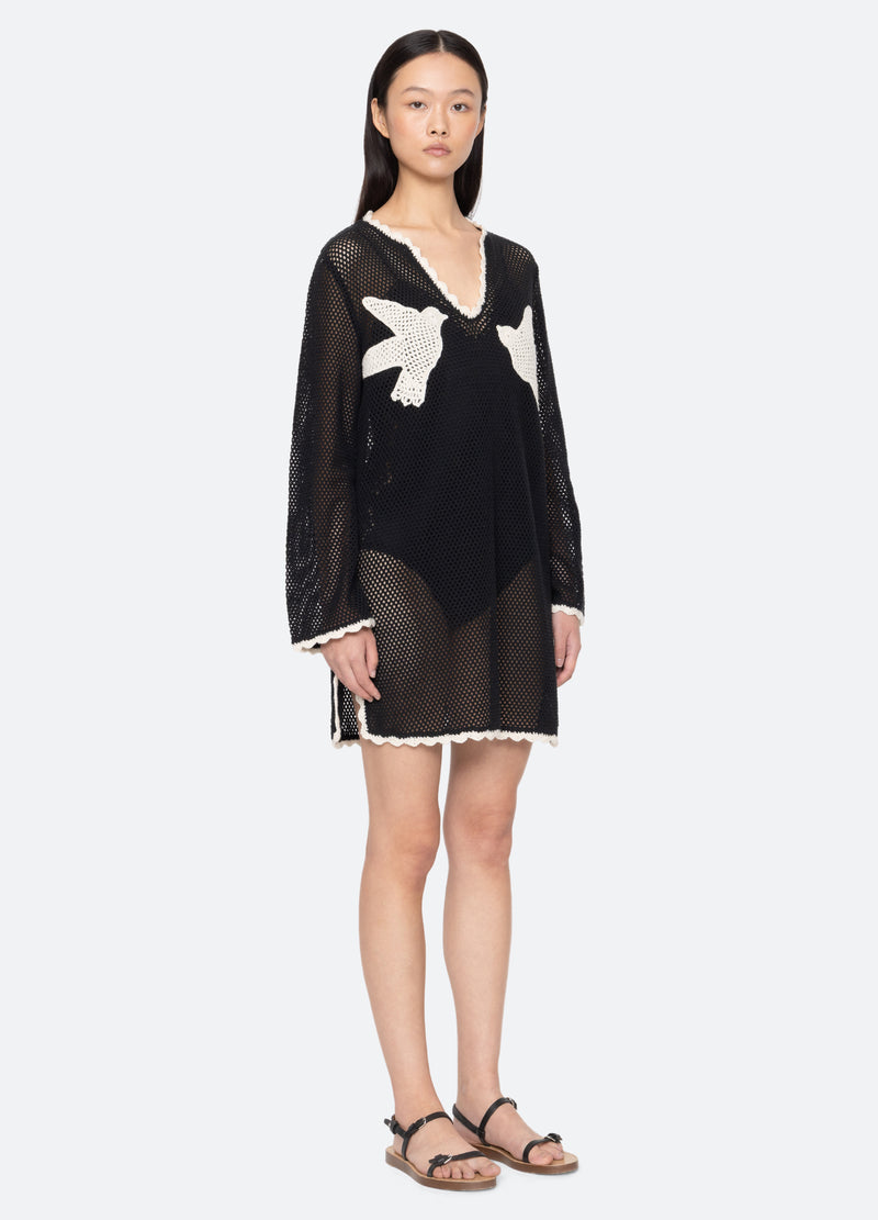 black-sally coverup-three quarter view - 5