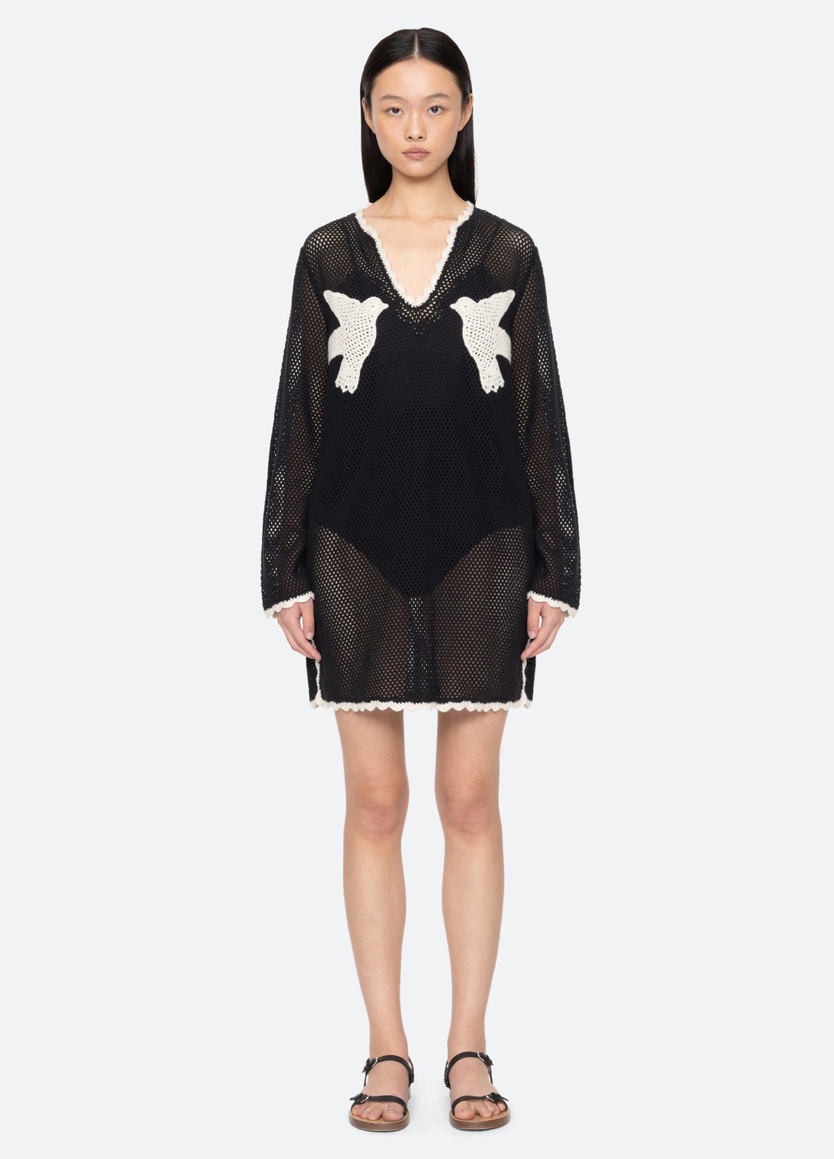 black-sally coverup-front view - 6