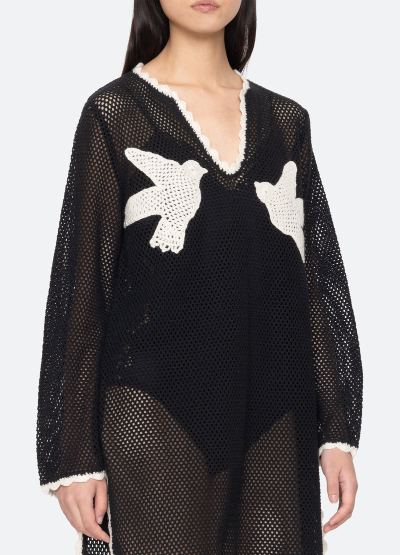 Sally Coverup L / Black | Women | cotton by Sea New York Sally Coverup L / Black | Women | cotton by Sea New York