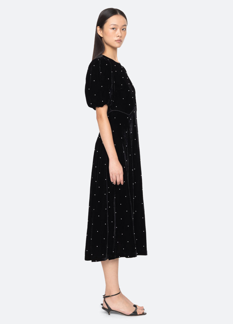 black-alberta s/s dress-side view - 5