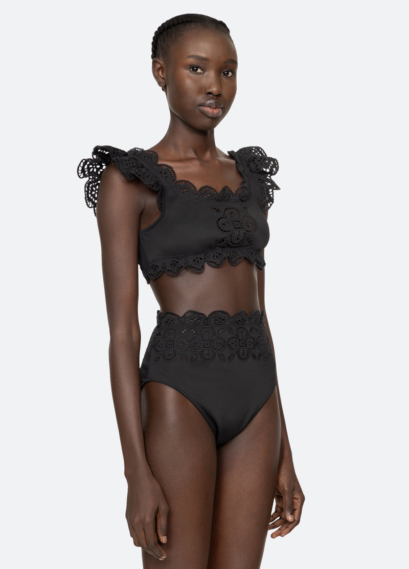 black-babette bikini top-three quarter view - 4