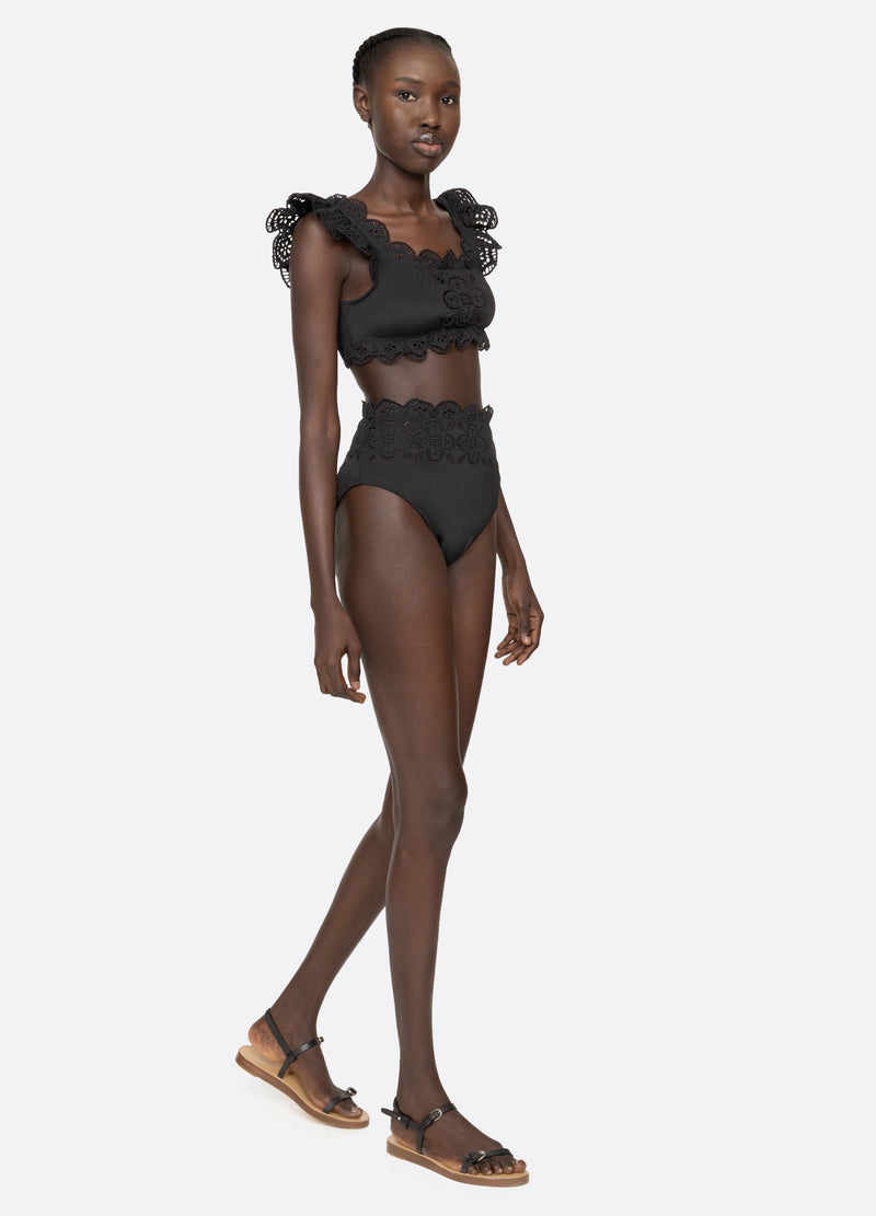black-babette bikini top-full body view - 6