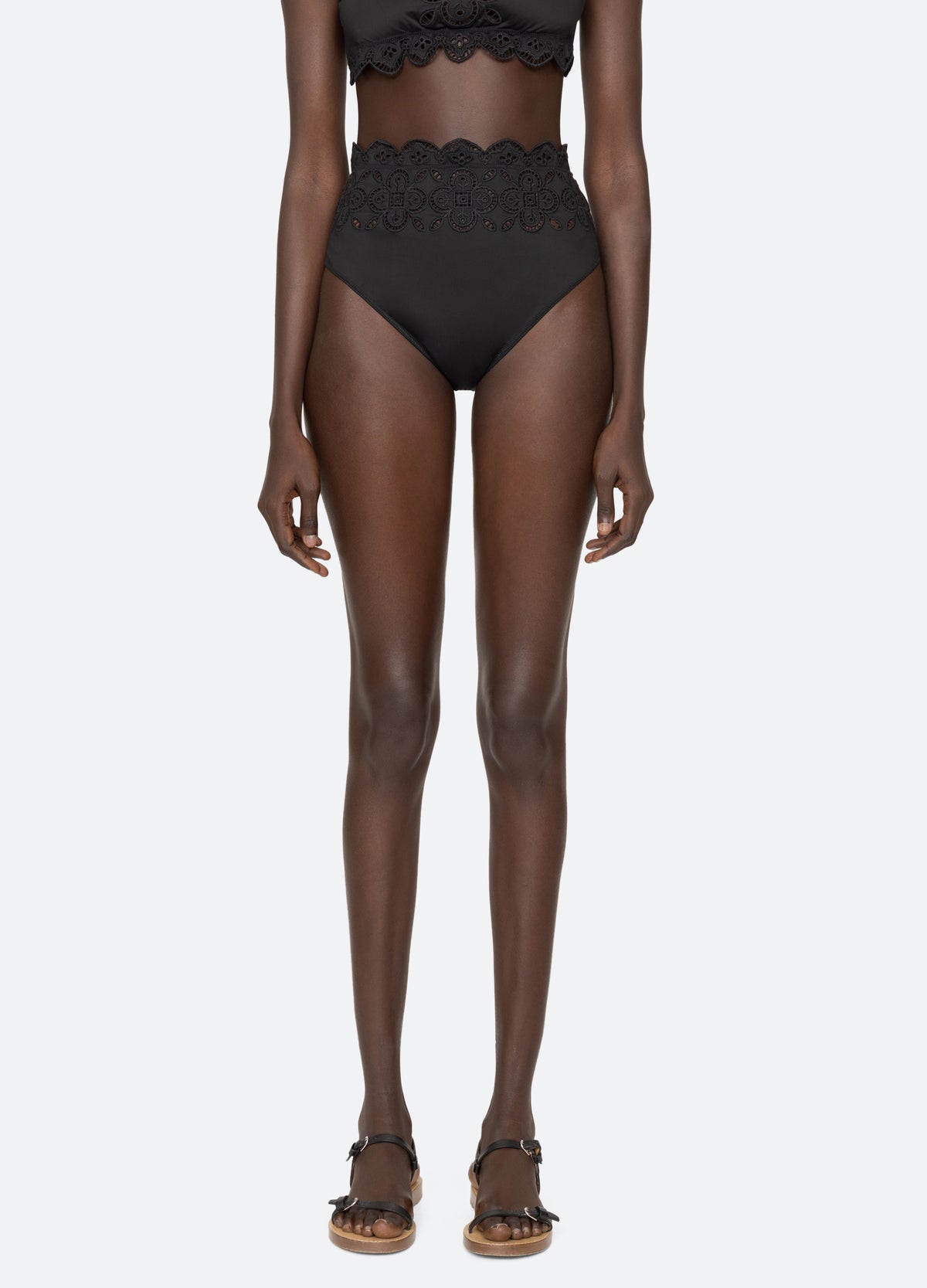black-babette bikini bottom-front view