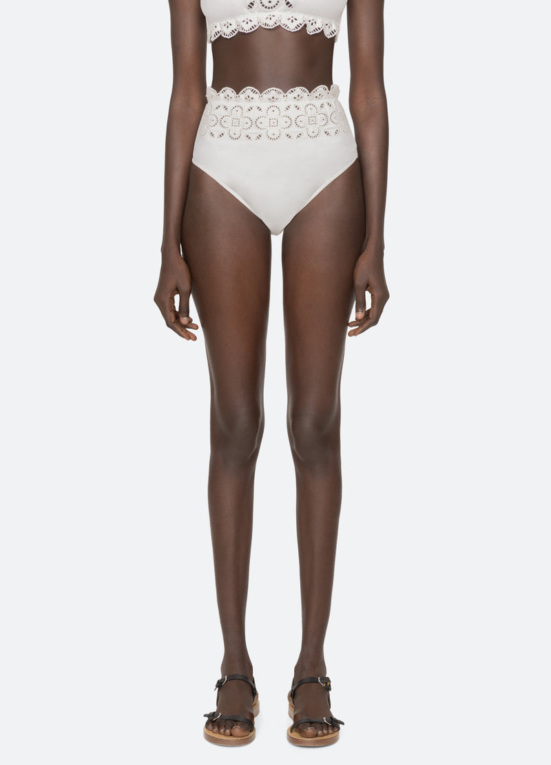 white-babette bikini bottom-front view - 7