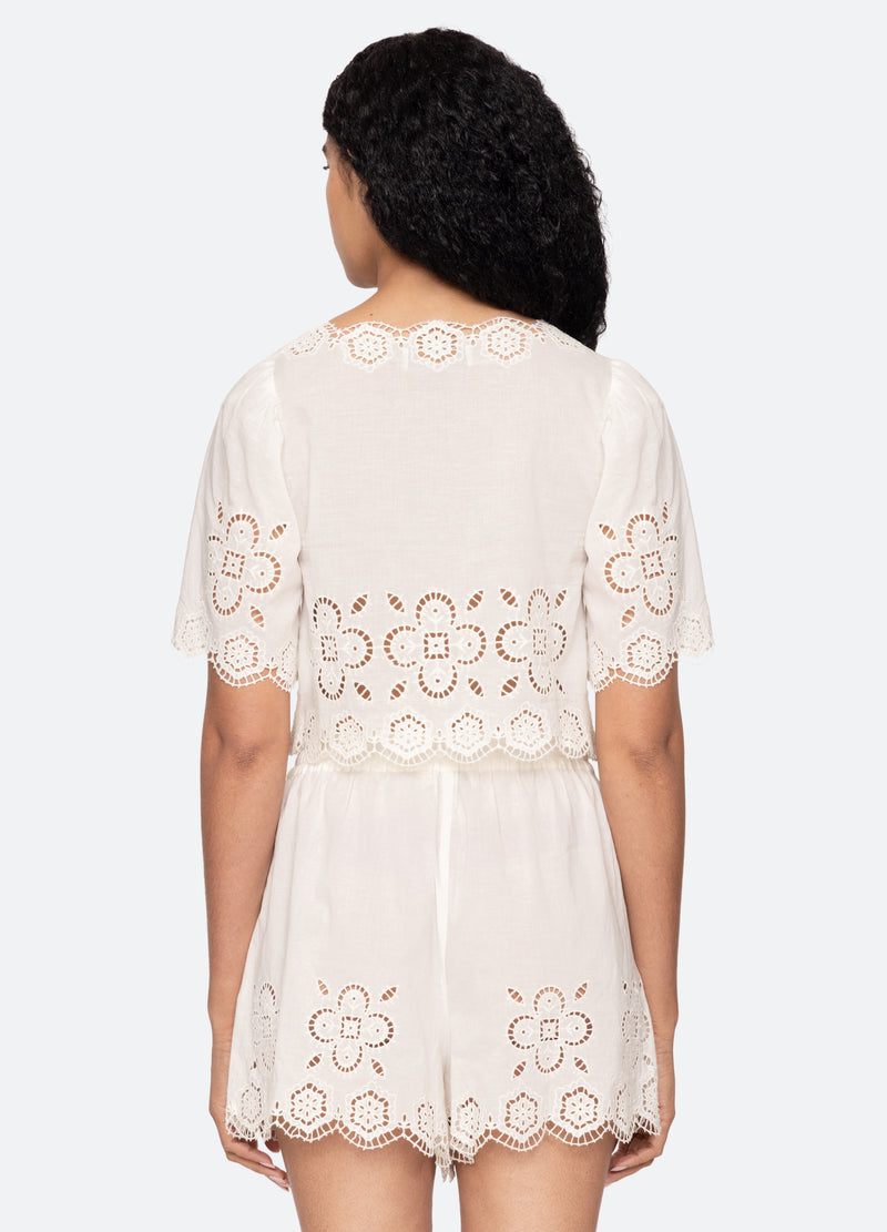 white-babette top-back view - 2