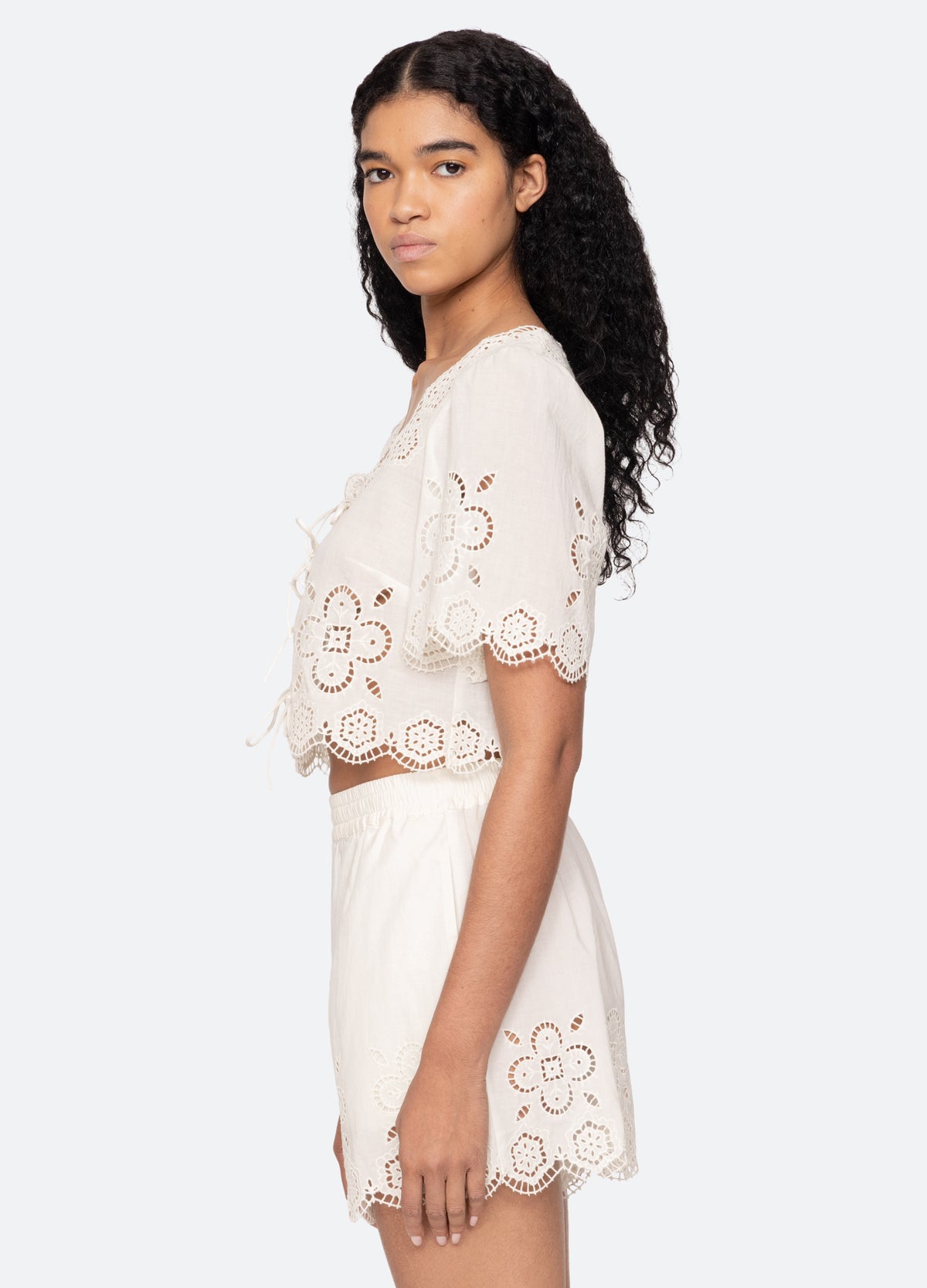 white-babette top-side view - 3