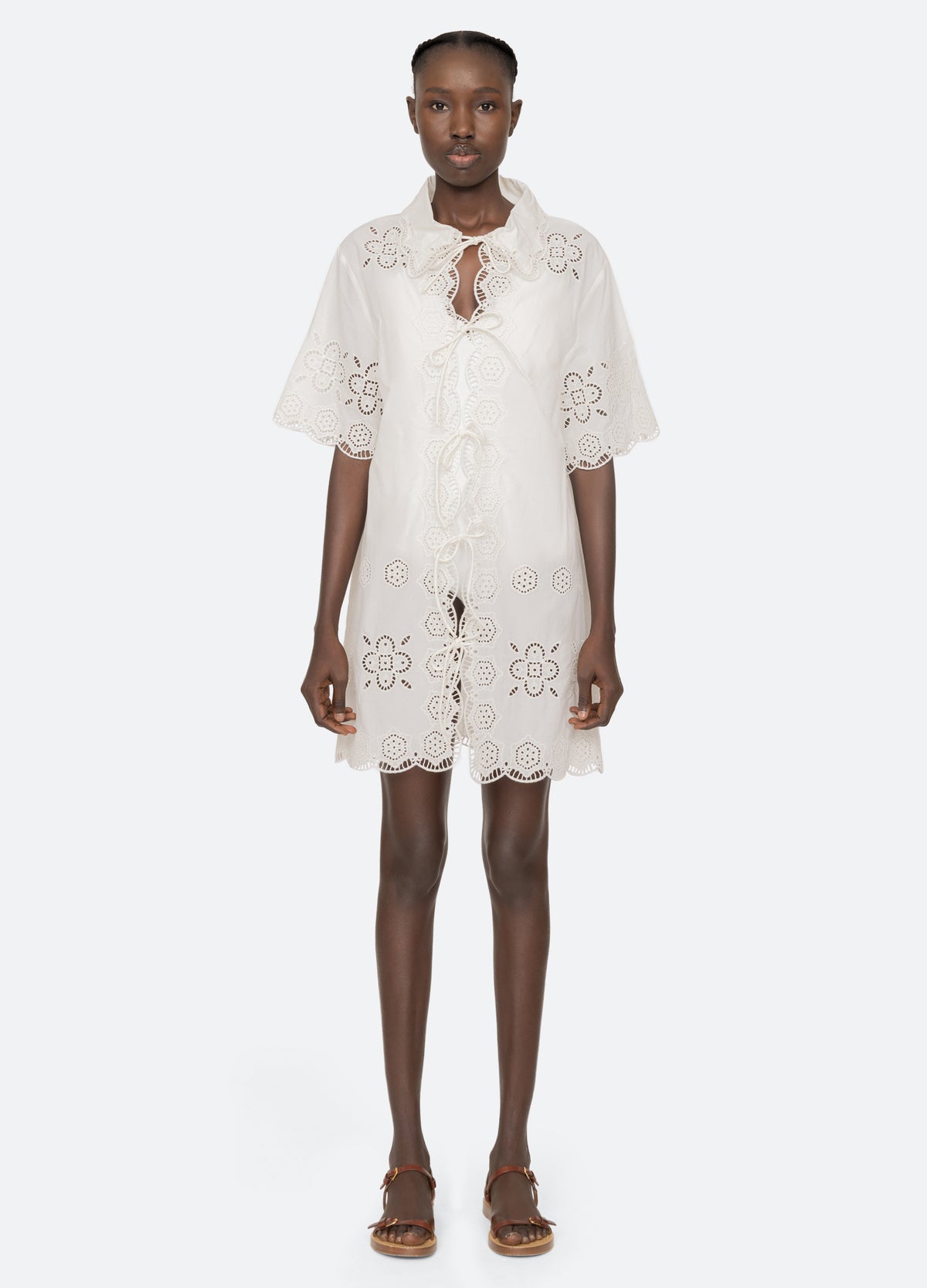 white-babette coverup-front view 2 - 2