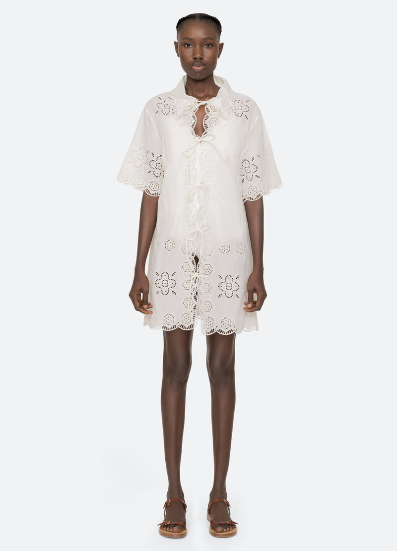 white-babette coverup-front view 2 - 2