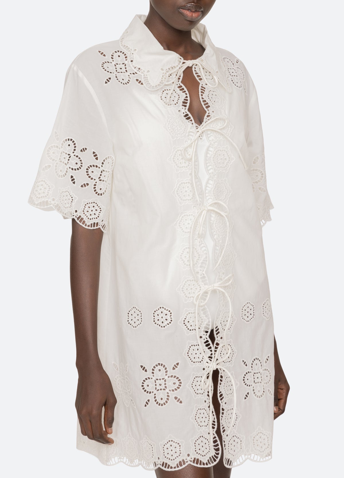 white-babette coverup-detail view - 6