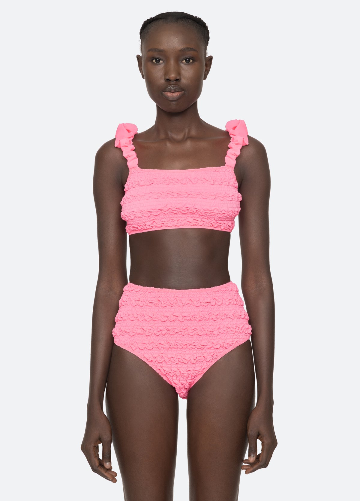 pink-cybelle bikini top-front view - 2