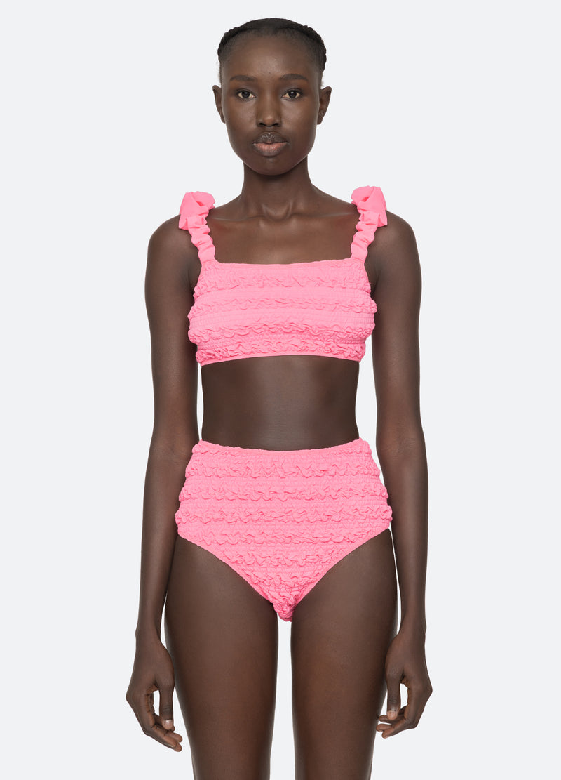 pink-cybelle bikini top-front view - 2