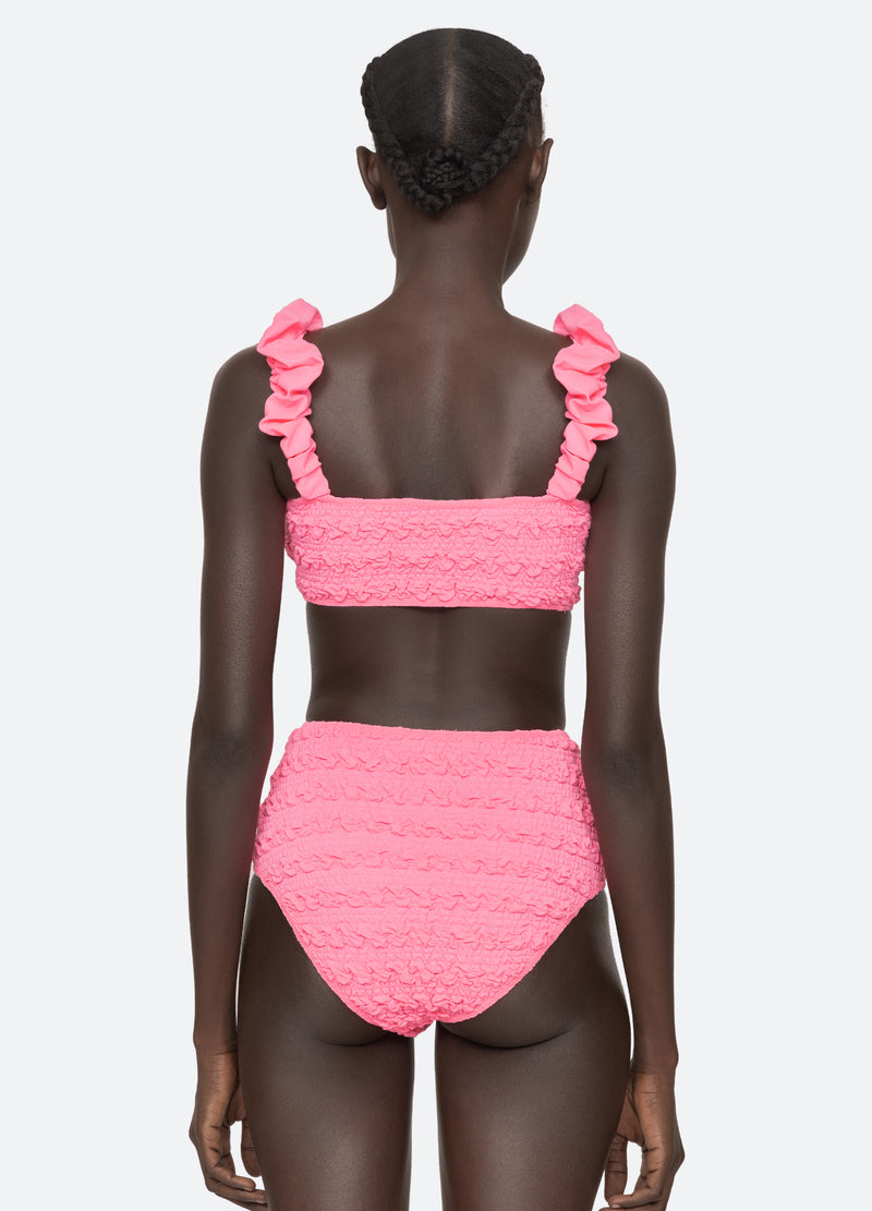 pink-cybelle bikini top-back view - 3