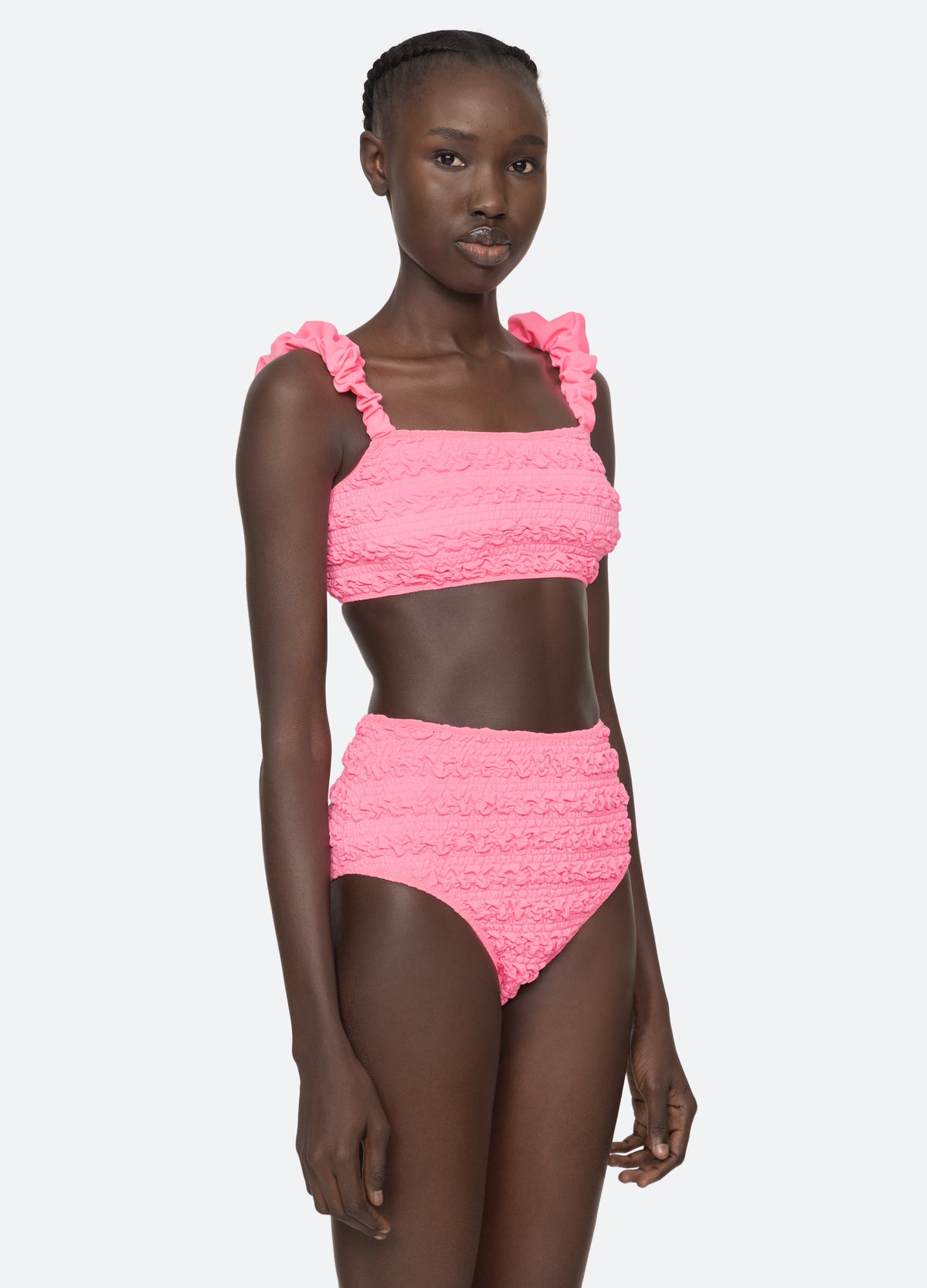 pink-cybelle bikini top-three quarter view - 5