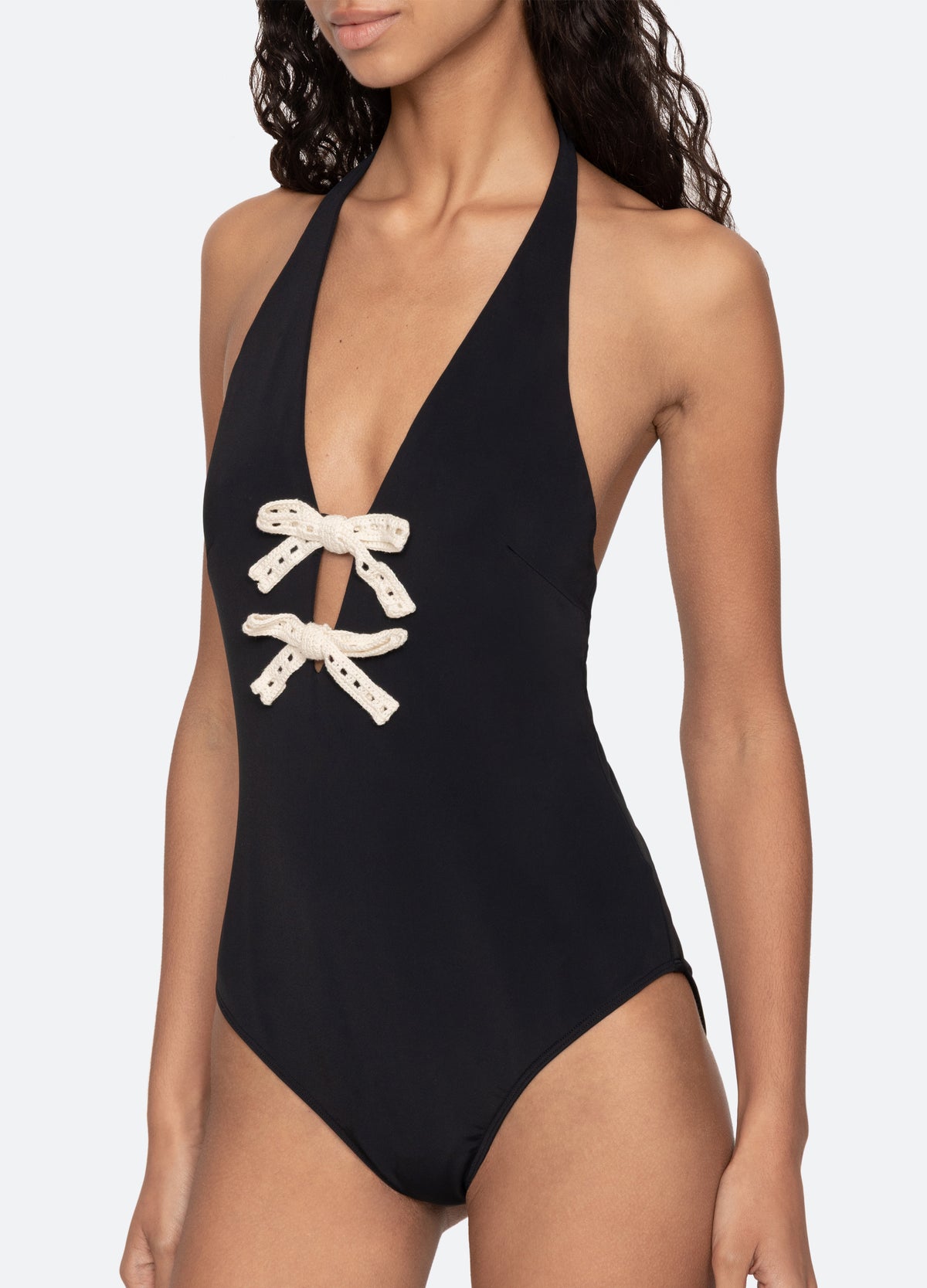 black-kendall one piece-detail view - 8