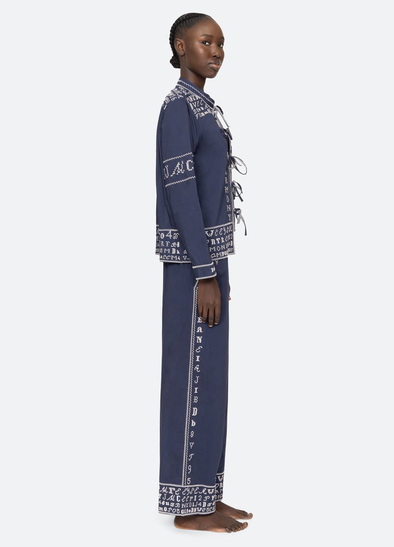 navy-kit pj set-side view - 14