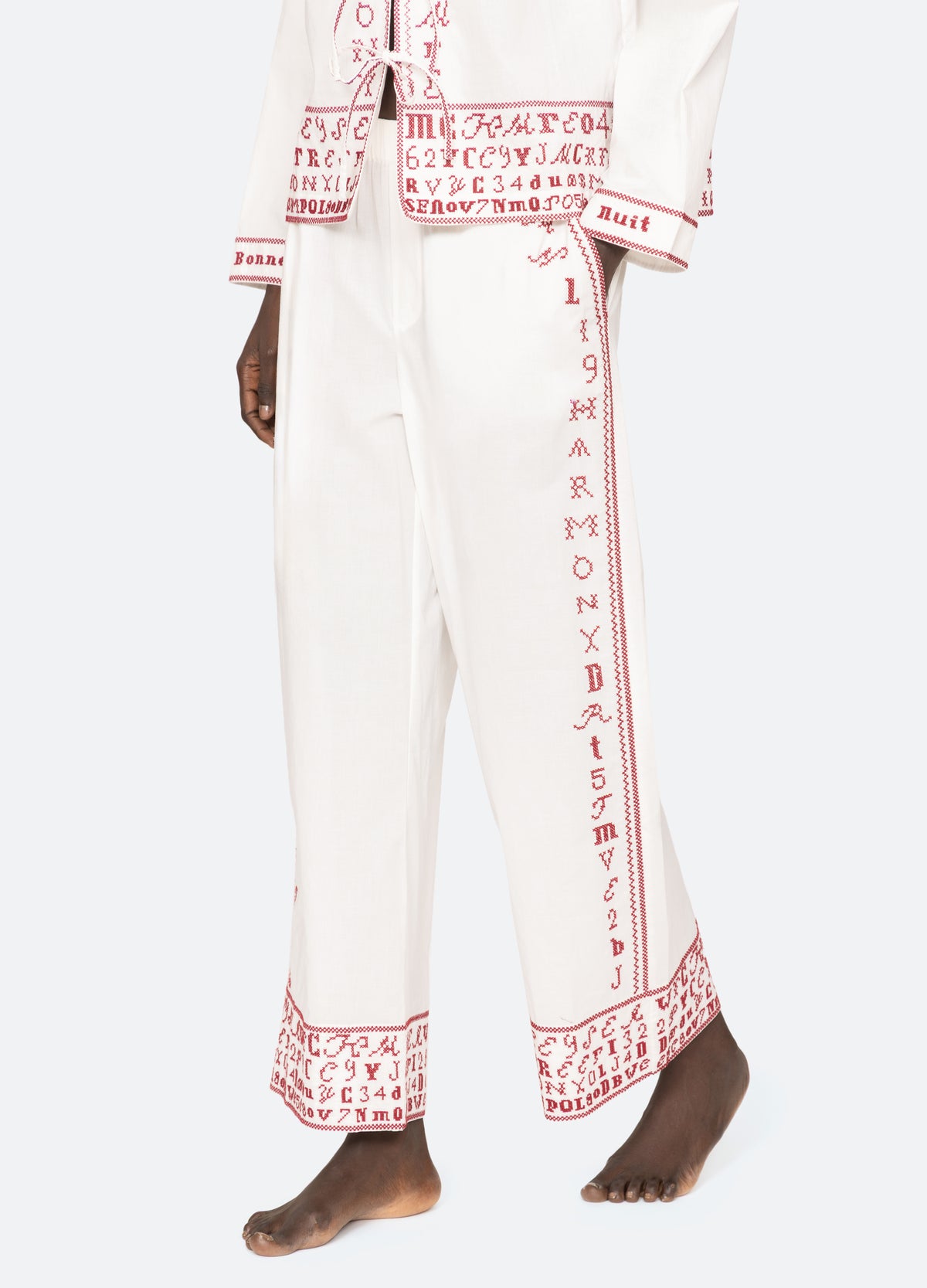 white-kit pj set-detail view 2 - 9