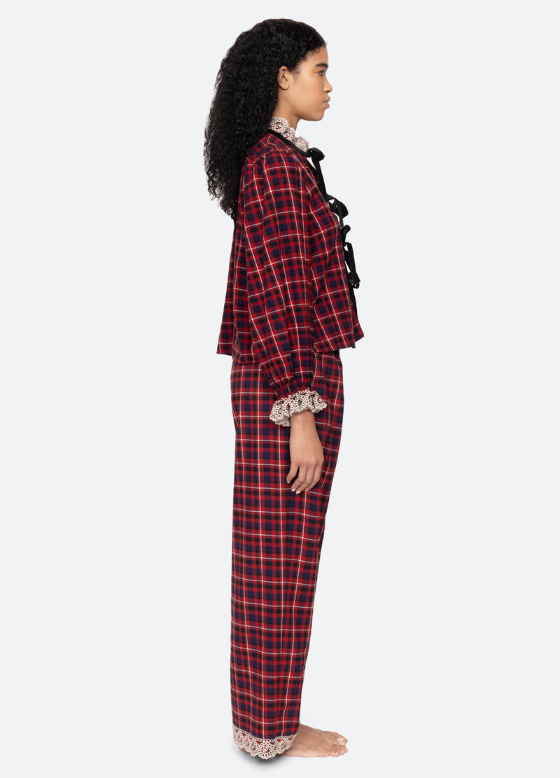 red-zahara pj set-side view - 5