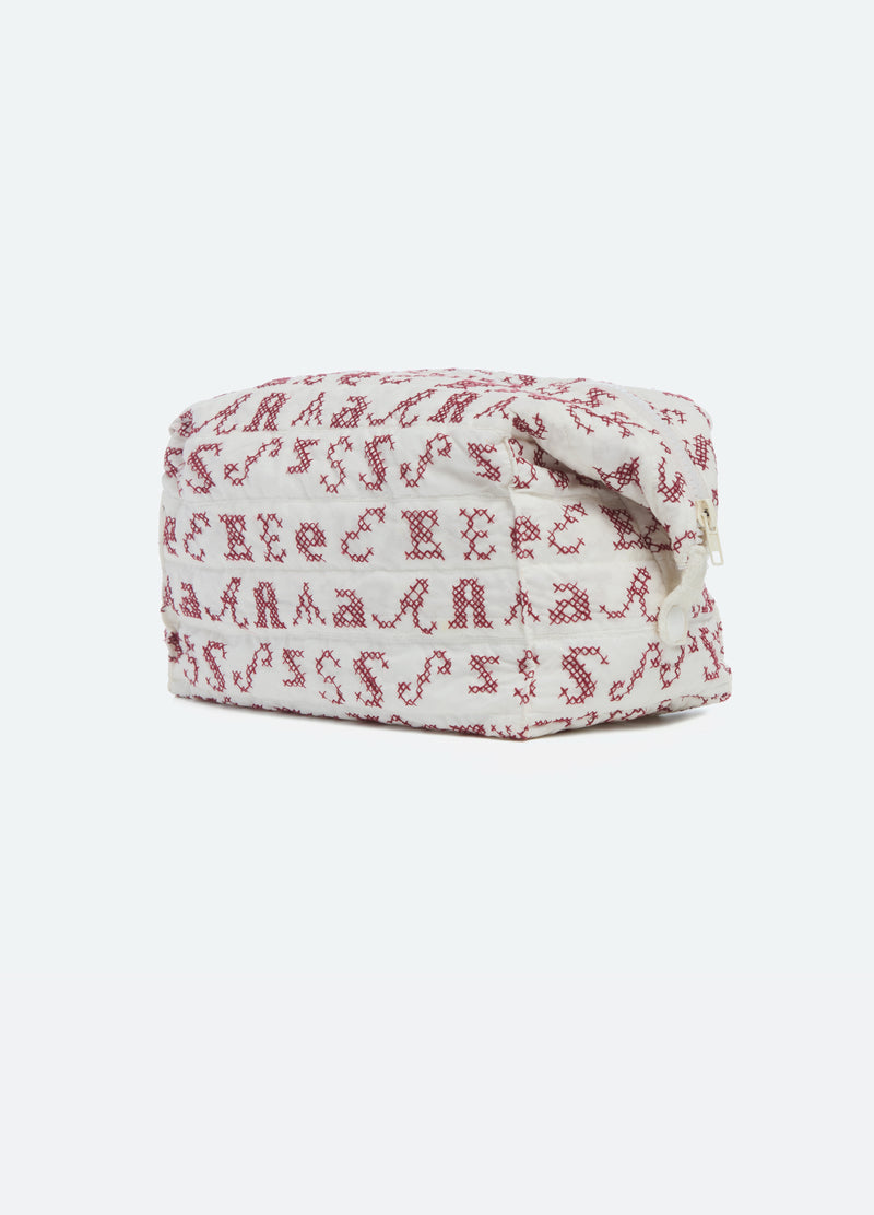 cream-kit cosmetic bag-three quarter view - 2