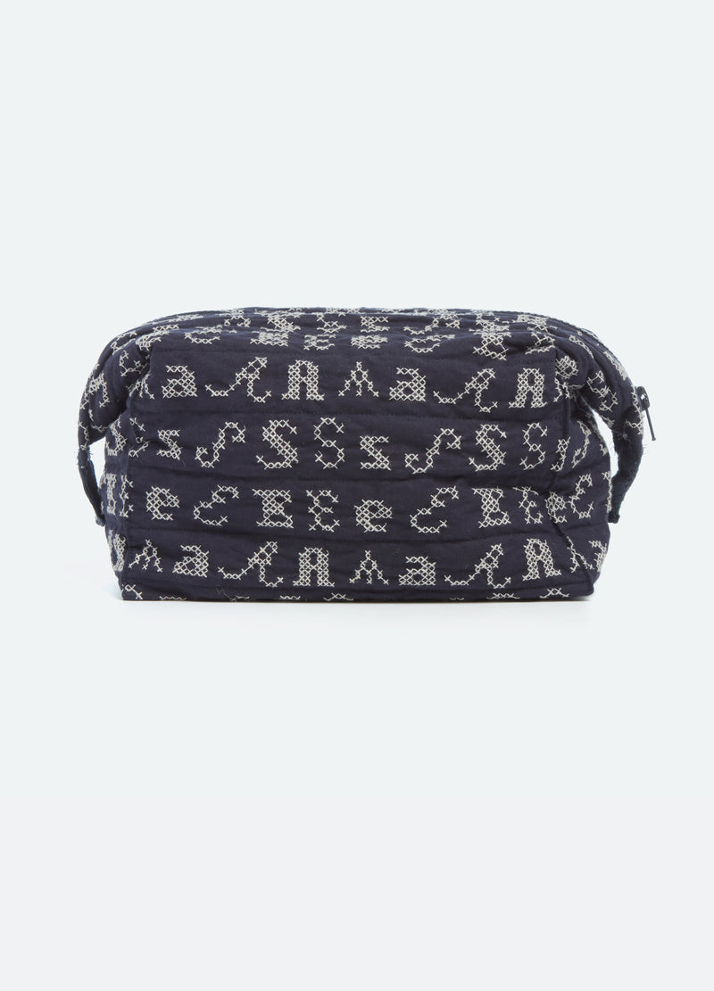 navy-kit cosmetic bag-front view - 3
