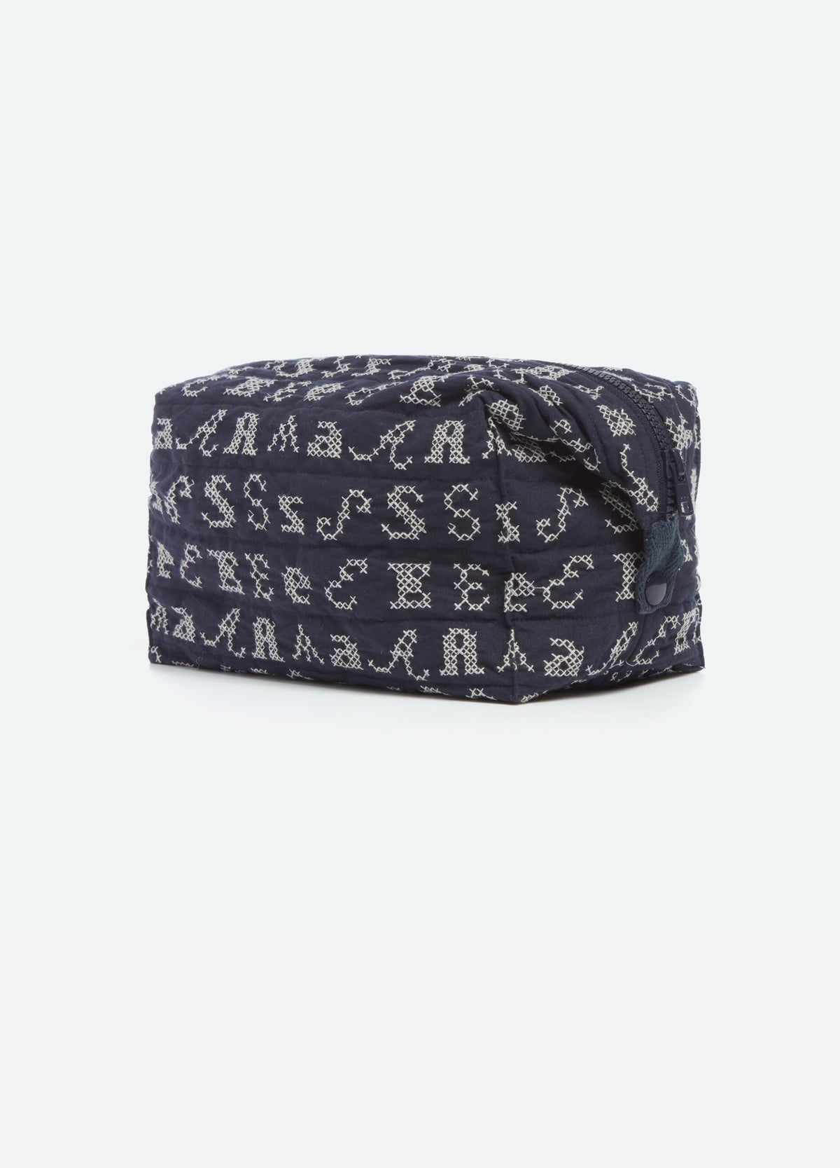 navy-kit cosmetic bag-three quarter view - 4